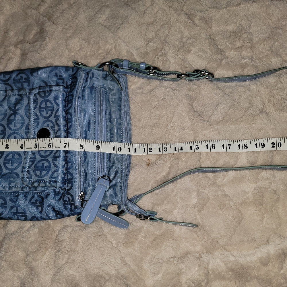 Stylish Blue Patterned Giani BernininCrossbody Wo… - image 2